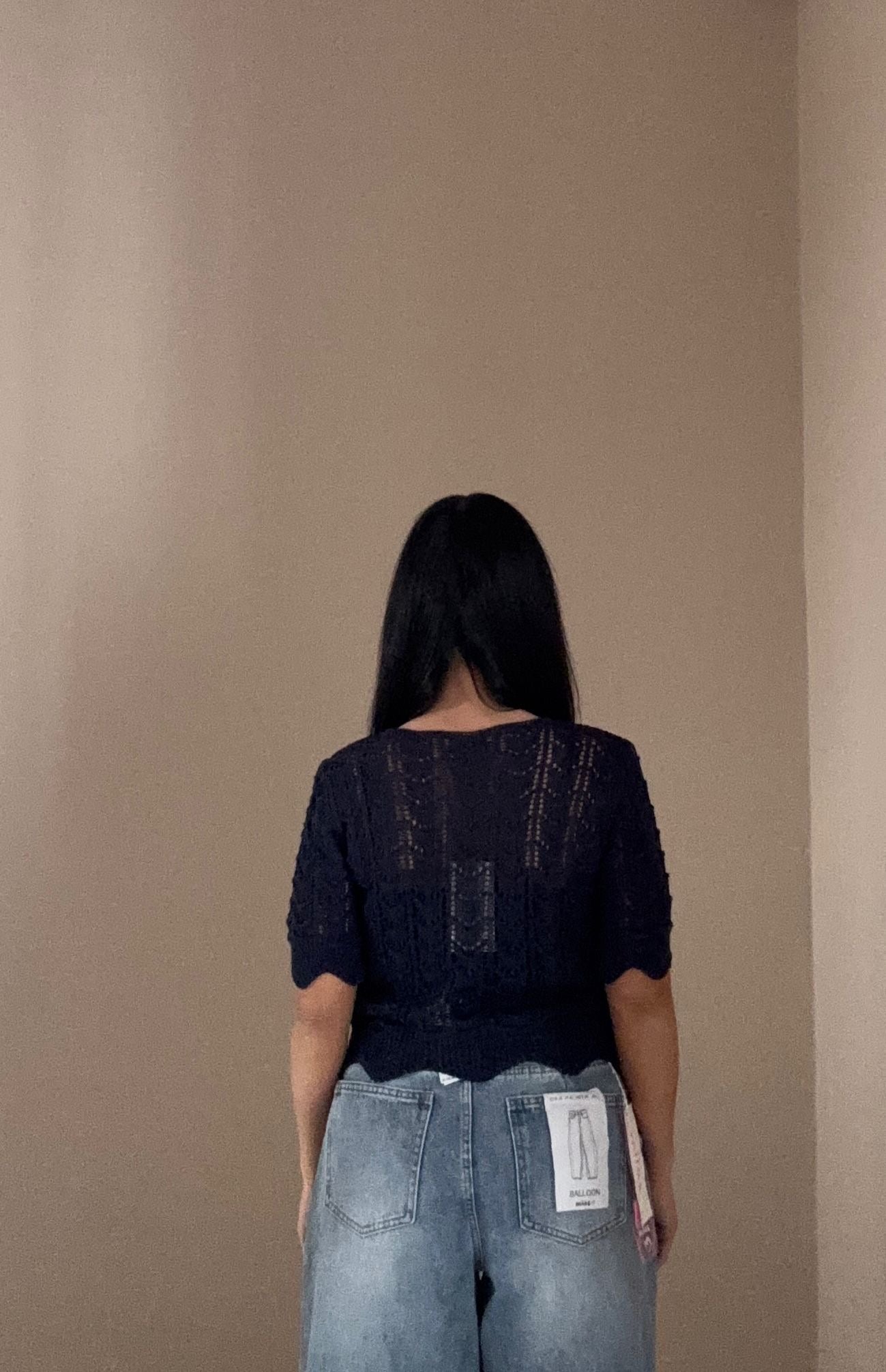 Bolero traforato con fiocco