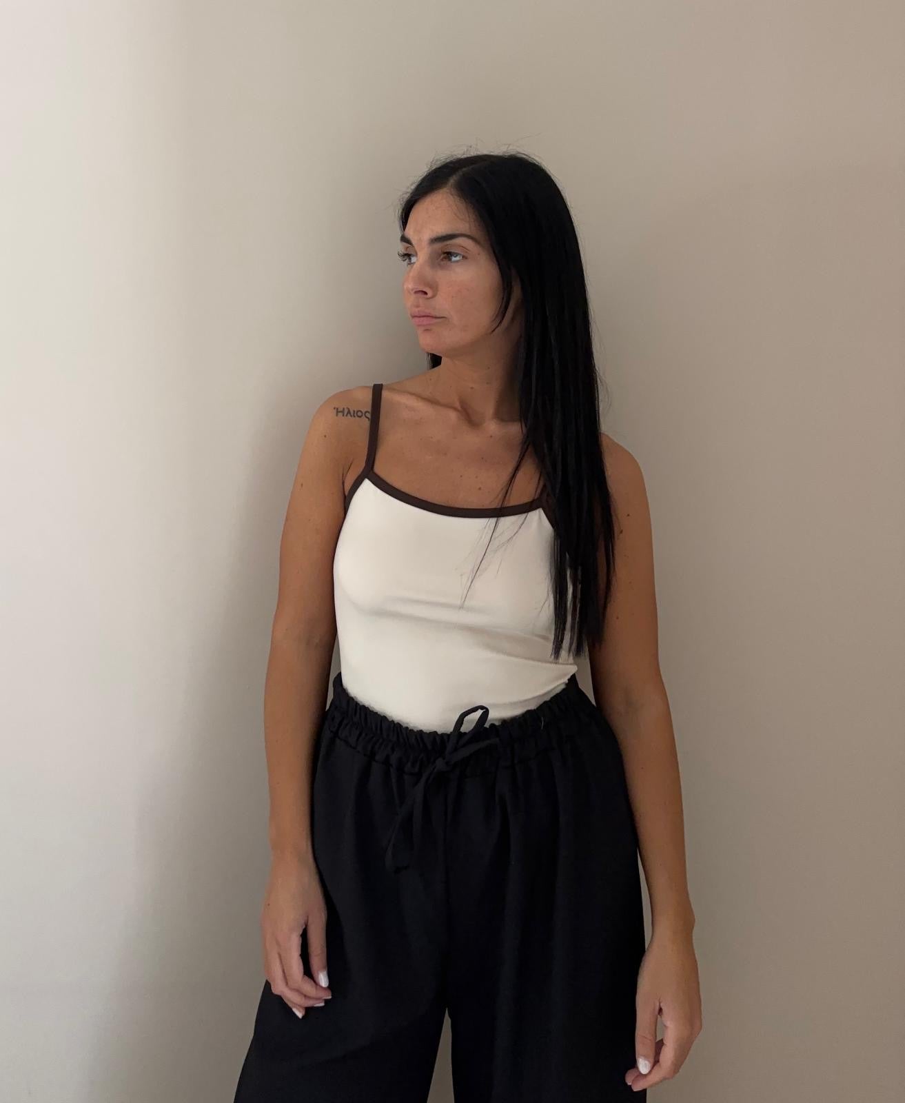 Body con spalline sottili