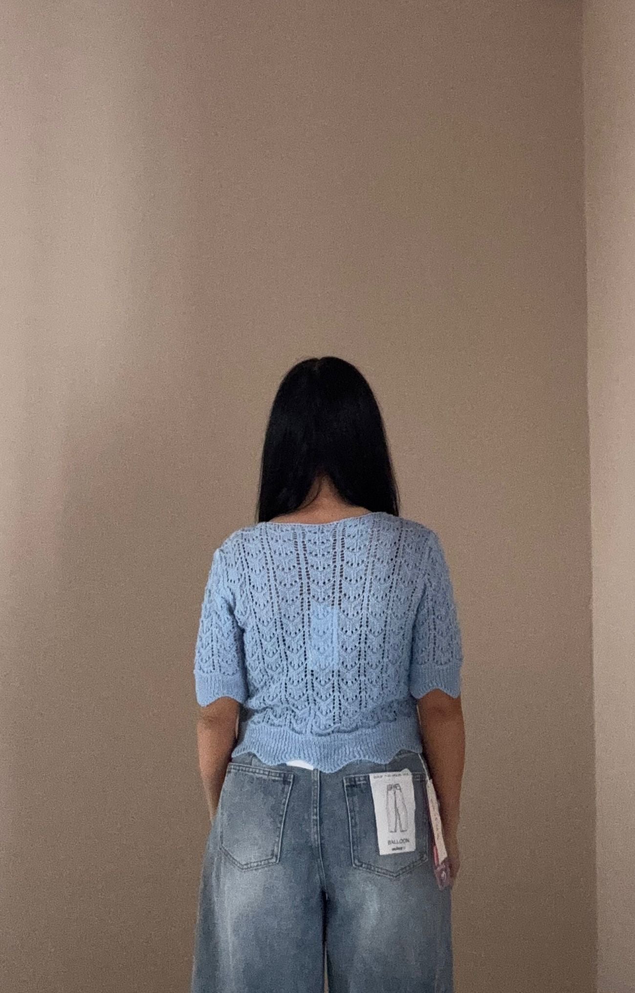 Bolero traforato con fiocco