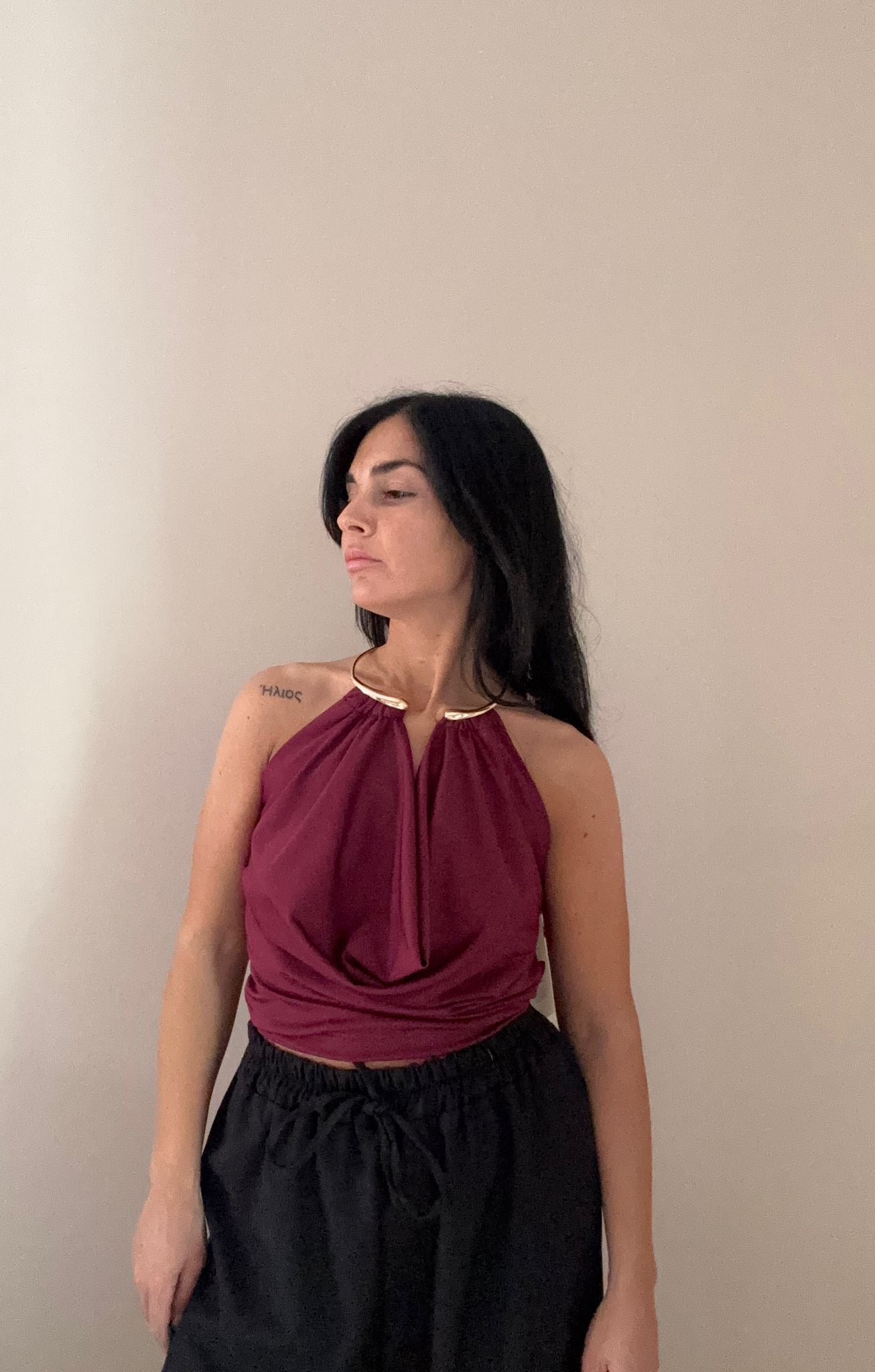 Top con Collana Gioiello