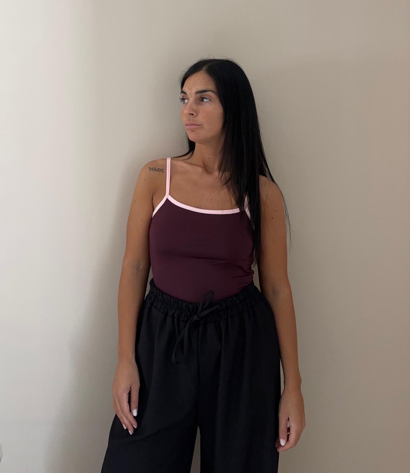 Body con spalline sottili