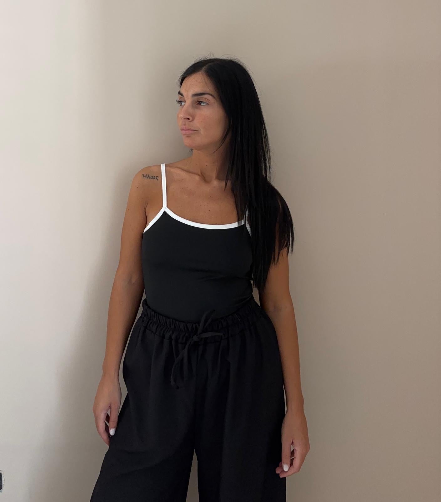 Body con spalline sottili