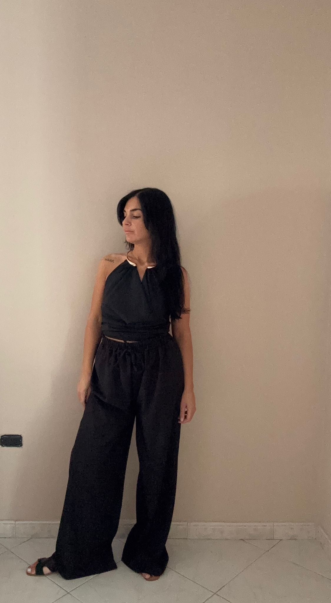 Pantalone con coulisse