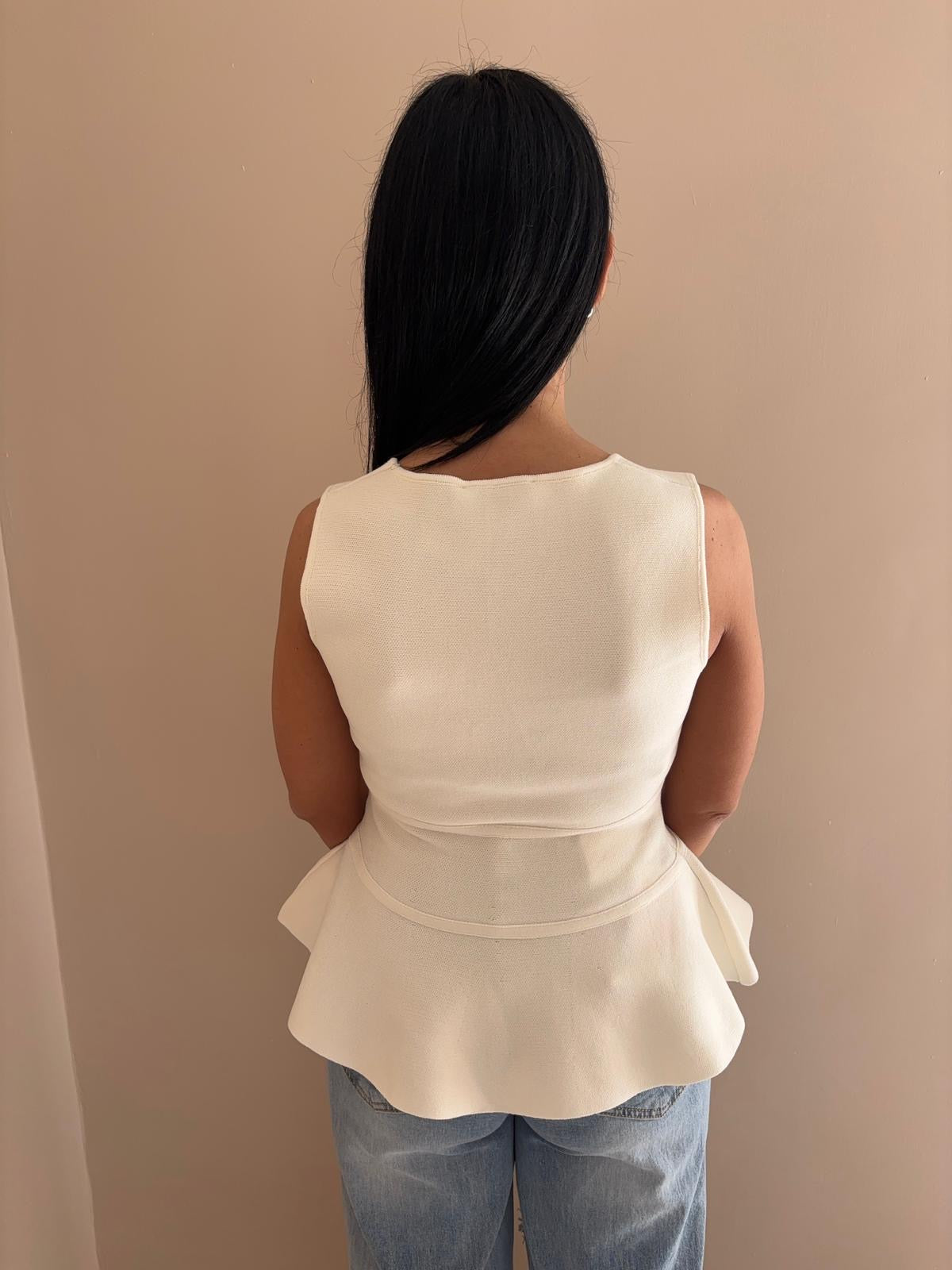 Top Peplum con Fiocchi